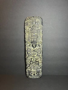 Vintage Guatemalan Mayan Aztec Quirigua Stela Replica Carved Wall Art Artifact - Picture 1 of 9