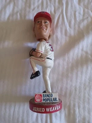 Jered Weaver #36 Bobblehead Doll LA Angels Stadium Exclusive 2007 Faux Hair  - Image 1 of 4