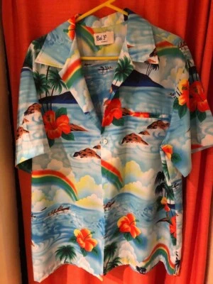 Vintage1960's Ka-Lani Margaritaville Hawaiian Short Skeeve Big Collar 2XL Shirt - Image 1 of 3