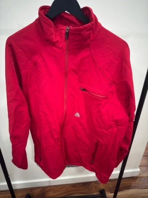 Nike ACG Soft Shell Jacket Mens XL Red Zip Pockets Nylon Stretch Hiking Athletic - Image 1 of 4