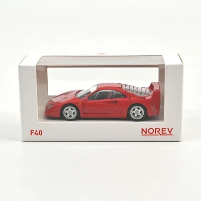 Ferrari F40 Red Rosso 1987 Norev 1:43 Nuovo - Immagine 1 di 2