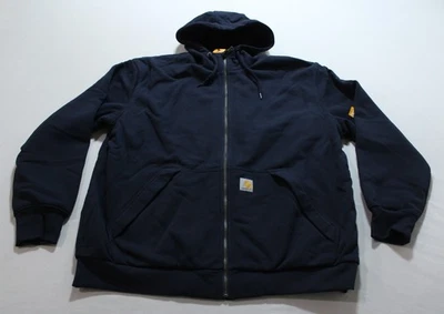 Sudadera Carhartt Para Hombre Rain Defender Peso Medio Forrada Térmica LB3 Azul Marino Grande Foto 1 de 4