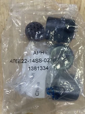 Amphenol AIT6E22-14SS-027 Circular MIL-Spec Connector ER 19C 19#16 SKT PLG - Image 1 of 3