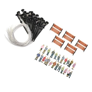 Bring Realism to Your Model Train Scenes with 49 Pack HO OO Painted Figures - Picture 1 of 12