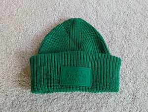 Coach Leatherware grün Patch Beanie Mütze neu mit Etikett - Bild 1 von 10