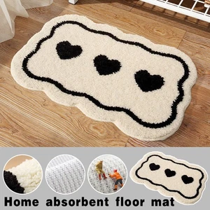 Badezimmer Saugfähige Fußmatte Antirutsch Fußmatten für Badezimmer WC Matte ↑ - Bild 1 von 21