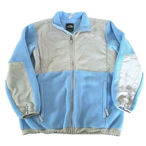 The North Face Denali Fleece Jacket Full Zip Color Block Cozy Pullover Girls XL - Picture 1 of 11