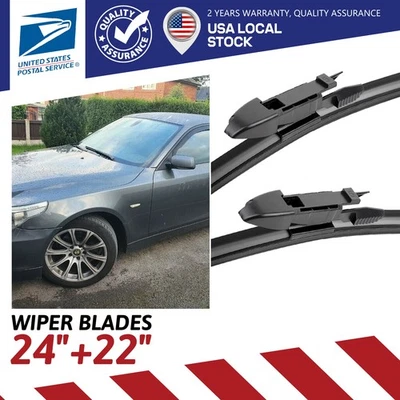 Juego de escobillas limpiaparabrisas de 24"22" calidad OE PARA BMW 2009 - 2010 535i xDrive Foto 1 de 4