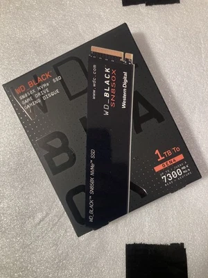 western digital black - SN580x -  M2 -  Nvme  - ssd 1TB -  PCIe Gen 4 - 7300 WD - Image 1 of 2