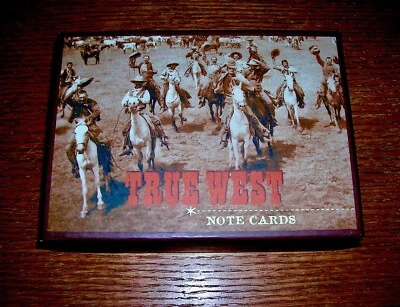 CONJUNTO COMPLETO DE CARTÕES NOTA VERDADEIRO OESTE JESSE JAMES ANNE OAKLEY OLD WESTERN COWBOY - Imagem 1 de 3