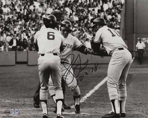 New York Yankees Bucky Dent Signed 8x10 Photo COA - Picture 1 of 1