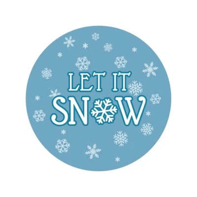 Let It Snow Edible Images - Image 1 of 2