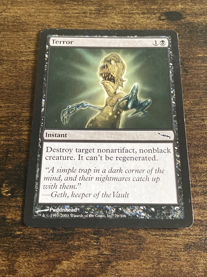 Terror 79/306 Mirrodin Magic The Gathering MTG B11646* - Image 1 of 1