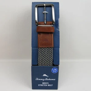Tommy Bahama Men's Braided Max. Stretch Comfort Belt Navy/Khaki Size L/XL 38-42" - Picture 1 of 6