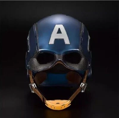 US Stock !! Marvel Captain America Helmet 1/1 Wearable Mask Collect Cosplay Prop - Image 1 of 4
