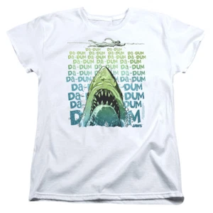 JAWS DA DUM Licensed Women & Junior Graphic Tee Shirt SM-2XL - Picture 1 of 7