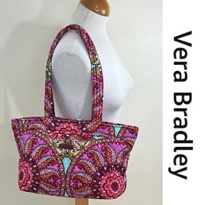 Vera Bradley Women’s Mandy Shoulders Purse Multicolor Resort Medallion Tote Bag - Picture 1 of 9