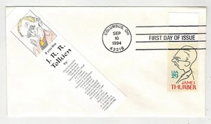AUTHOR JAMES THURBER #2862 RARE 1ST CACHET BY COHEN & TEXT J R R TOLKEIN - Picture 1 of 1