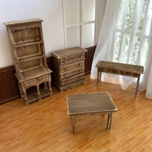 Maßstab 1:12 Puppenhaus Miniatur Kommode Vintage Schrank Werkzeugtisch Möbel - Bild 1 von 15