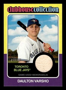 2024 Topps HERITAGE DAULTON VARSHO CLUBHOUSE COLECCIÓN RELIQUIA BLUE JAYS CCR-DV - Imagen 1 de 2