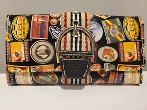 Sydney Love Clutch Wallet Italian Travel Graphic Trifold Checkbook Faux Leather - Bild 1 von 5