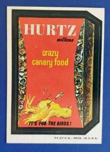 1973 WACKY PACKAGES SERIES 3 WHITE BACK HURTZ  @ SET BREAK @ SUPER RARE