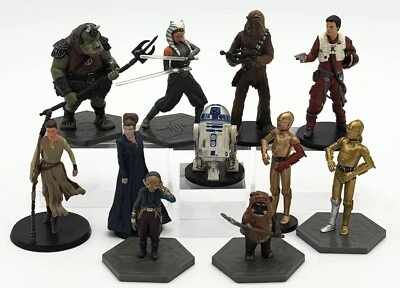 11 Disney Store STAR WARS Leia R2D2 CPO3 Gamorrean Guard Ahsoka Maz Poe Figure - Image 1 of 4