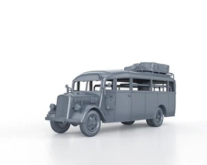 WWII GERMAN - OPEL BLITZ OMNIBUS AMBULANCE - 1/56 1/72 1/87 1/100 3D PRINTED - Picture 1 of 4