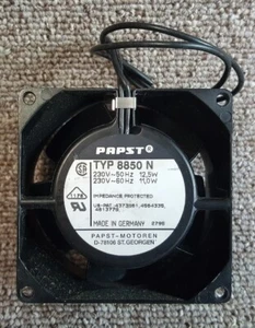 Ventilateur Axial PAPST Typ 8850 N - 220 Volts Corps & Hélice METAL 36 m³/H NEUF - Photo 1/4