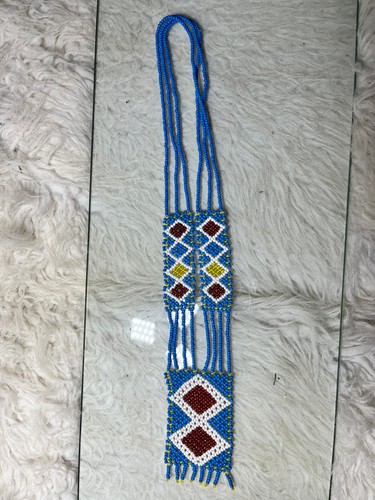 Vintage Native American Glass Beaded Necklace