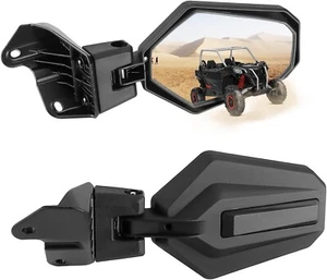 KEMIMOTO Folding Side Rear View Mirror ATV UTV Breakaway OEM Replacement Pair - Picture 1 of 12