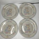 Set Of 4 TIENSHAN Stoneware Calico Cat Dinner Plates 10 1/4" So Lovely Very Cute