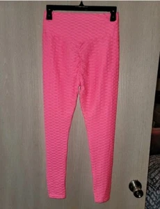 Women Scrunch Butt Lifting Legging High Waisted Ruched Yoga Pants Workout LARGE - Picture 1 of 4