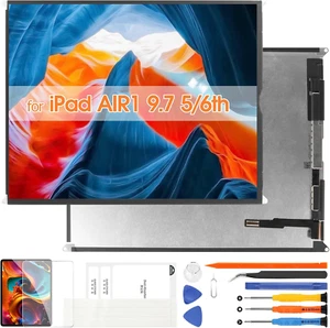 9.7" Schermo per Ipad Air 1St / Ipad 5Th 2017 /6Th 2018 LCD Display Digitizer pe - Foto 1 di 12