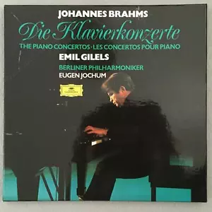 D935 Brahms The Piano Concertos Gilels Jochum 2LP DGG 2707 064 Stereo - Picture 1 of 4