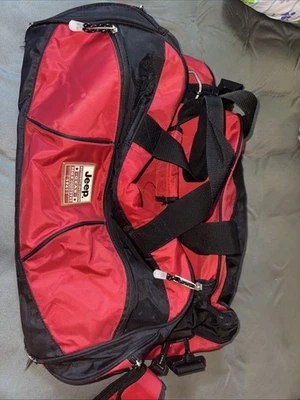 Auténtico bolso de lona Jeep Sport Gear rojo viaje al aire libre SUV aventura Foto 1 de 4