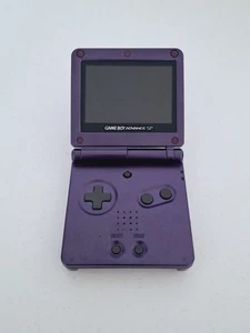 Consola portátil Nintendo Game Boy Advance SP púrpura medianoche piezas o reparación - Imagen 1 de 11