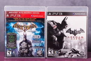 Batman Arkham Asylum GOTY + Batman Arkham City (PS3, Region 1) – Near Mint - Picture 1 of 1