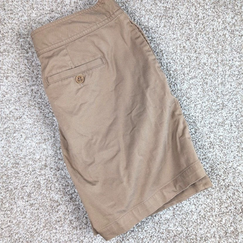 Pantalones Cortos Lauren Ralph Lauren Petite Caqui Tostado con Detalle de Cinturón de Cuerda Talla 10P Foto 1 de 4