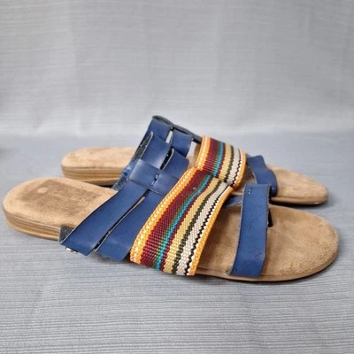 Gloria Vanderbilt Jamma Strappy Multicolor Thong Sandals Size 10M Flat - Image 1 of 4