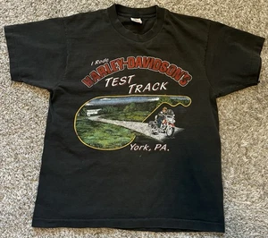 Vintage 1988 Harley Davidson Made in USA York, PA  Single Stitch Shirt Size L - Picture 1 of 8
