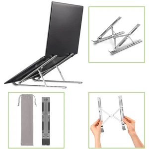Hama Stojak na notebooki Składany aluminiowy stojak na laptopa Uchwyt Przenośny uchwyt - Zdjęcie 1 z 14