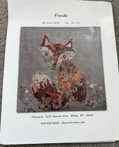 Freida FOX Laura Heine Fiberworks Collage Edredón Patrón Base Patrón Facilidad - Imagen 1 de 2