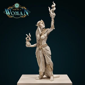 Drow Sorcerer - Adira Vindilath | DnD ist eine Frau | Dungeons & Dragons - 28 mm - Bild 1 von 3