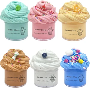 Butter Slime Kit 6 Pack Pre Made Sludge Toy for Party Favors, Super Soft - Picture 1 of 12