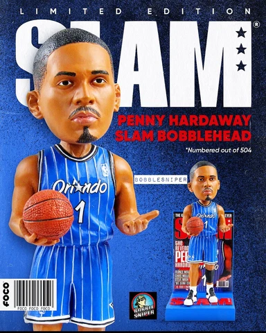 ANFERNEE "PENNY" HARDAWAY Orlando Magic "Slam Magazine Cover" NBA Bobblehead Cover