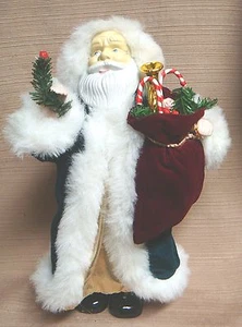 Avvolgitore 13" MUSICALE E ANIMATO VECCHIO MONDO BABBO NATALE con scatola originale - Foto 1 di 12