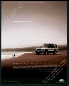 Land Rover Discovery Serie II 2002 SUV playa foto anuncio impreso vintage - Imagen 1 de 7