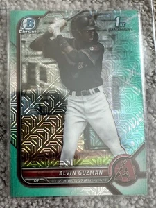 2022 Bowman Chrome Mega Mojo Aqua Refractor #BCP-18 Alvin Guzman 130/225 - Picture 1 of 1