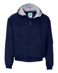 🔥 Augusta Sportswear Men Fleece Lined Hooded Jacket Pockets Up To 3XL 3280 - Picture 1 of 7